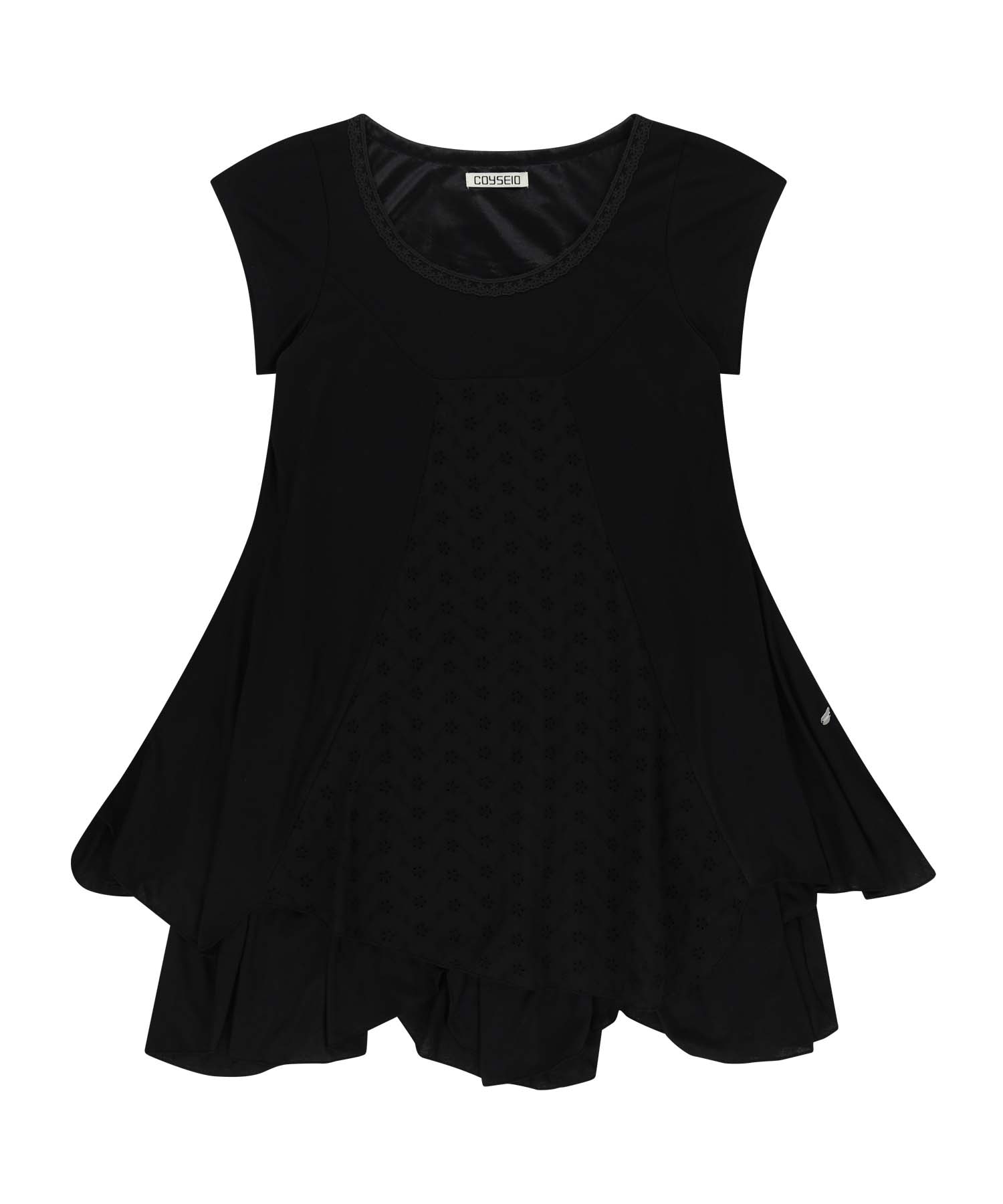 【COYSEIO】 FLOWER ONE PIECE : BLACK