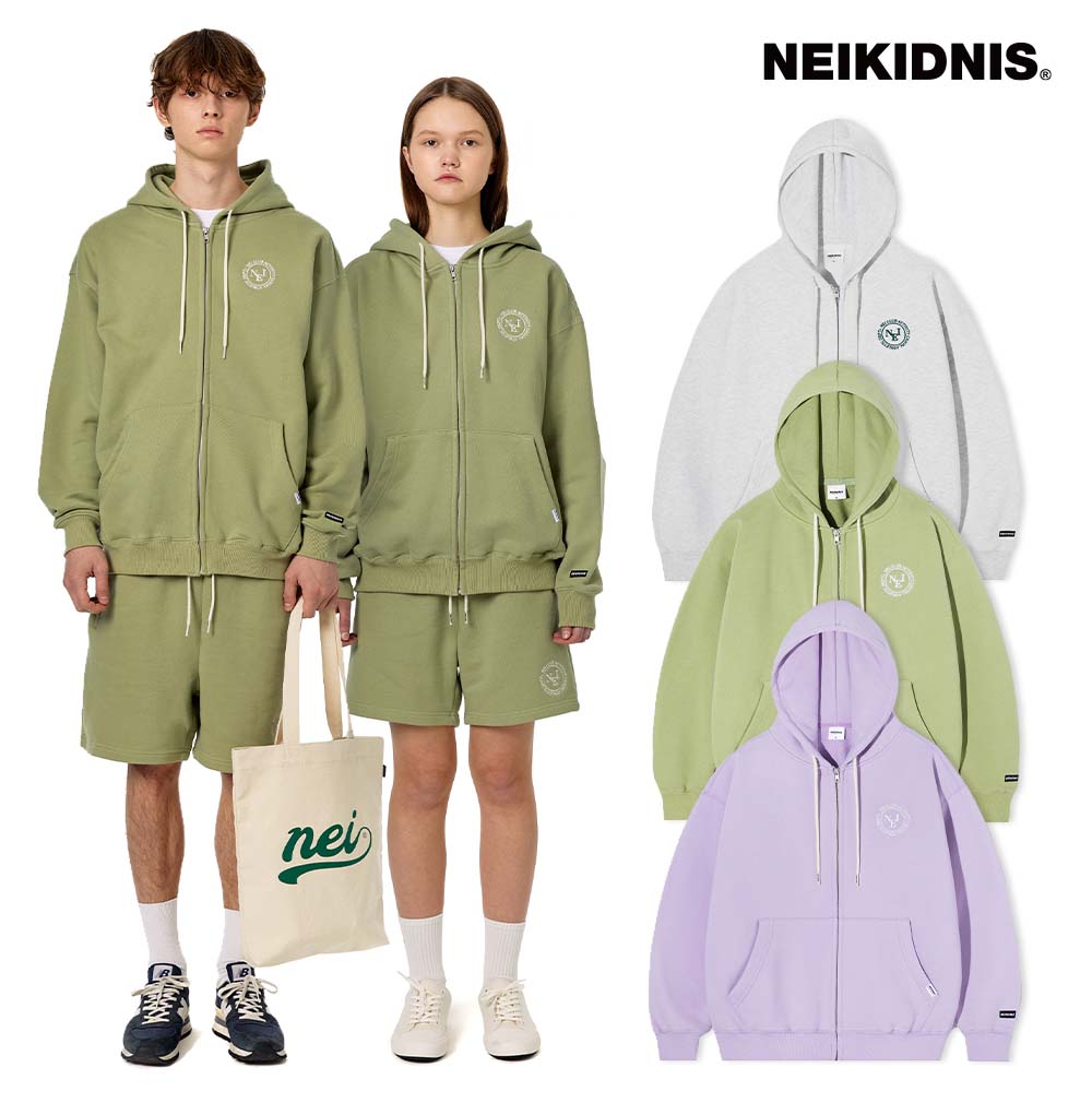 [22S/S] ASTROムンビン着用 CLUB LOGO ZIP-UP HOODIE フードジップ