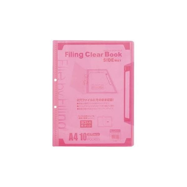 まとめ ビュートン ファイリングクリヤーブック 見事な 30セット 注目のブランド ピンク FLCBS-A4-10CP
