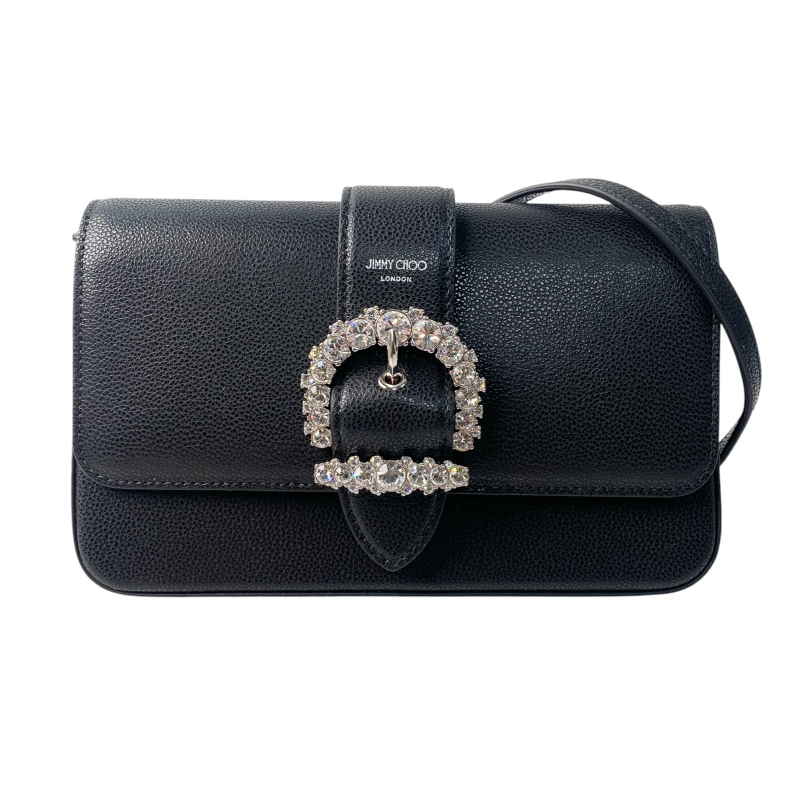 新品同様 ジミーチュウ JIMMY CHOO レディース 2way ショルダーバッグ ショルダーウォレット クラッチバッグ 斜めがけ クロスボディ