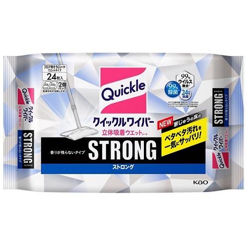 クイックルワイパー 立体吸着ウエットシート ストロング 24枚入