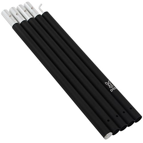 ビッグタープポール 250cm アルミ 収納袋 太さ28mm 【ブラック/レッド】 XP5-507K