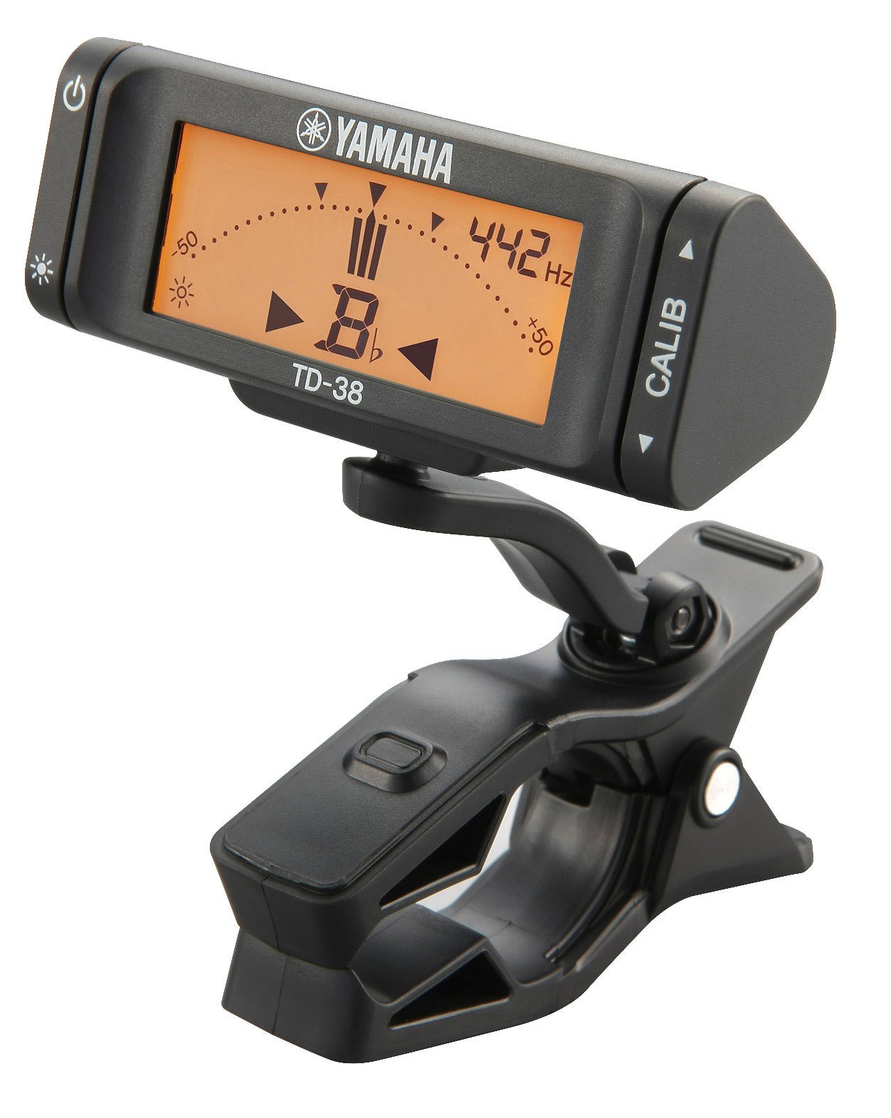 ヤマハ YAMAHA TD-38L 超小型・軽量のクリップオンチューナー Bフラット シンプルで見やすい表示とわかりやすい操作性 表示画面の向きを自由に調節可能