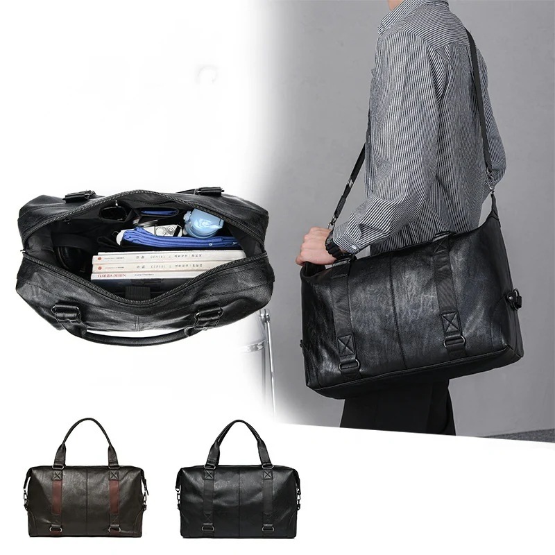 2024新作 シンプル ビジネス 斜め掛けバッグ 大容量 防水 通学 通勤 出張 リュック メンズ 多機能 リュックサック 旅行バッグ ショルダーバッグ スーツケース