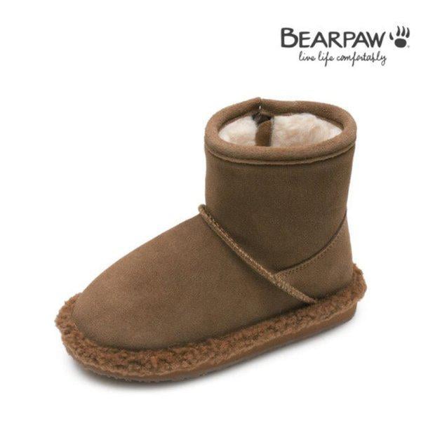 (BEARPAW) 子供用ファーブーツ NUTS ヒッコリー K2694002PD