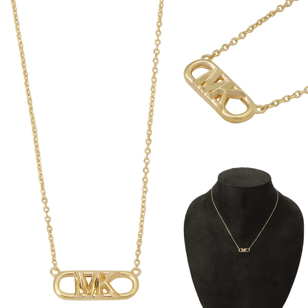 MKC164200710 エンパイア ネックレス ペンダント ゴールド EMPIRE LOGO CHAIN LINK
