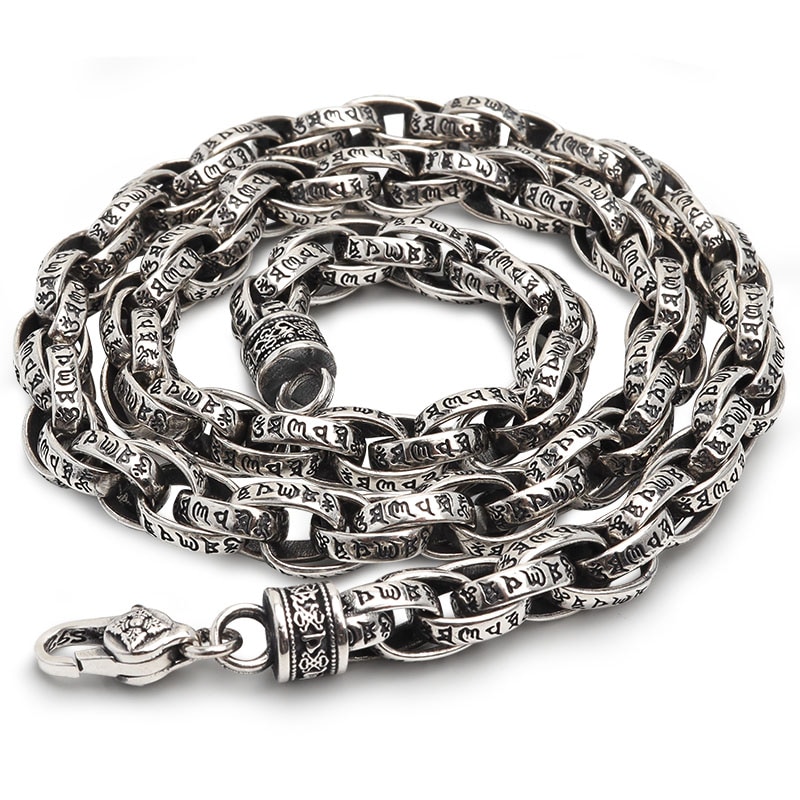 925 太幅ペーパーチェーンネックレス [ns183-45cm]