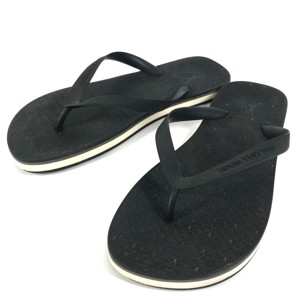 サンダル ロゴ ビーチサンダル モノグラム 靴 シューズ ラバー ブラック