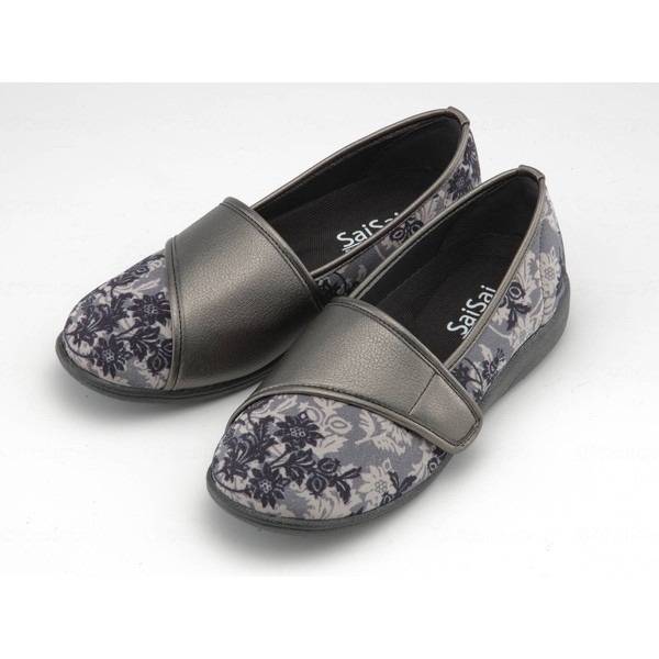 マリアンヌ SaiSai フラワープリント W940 クラシックブラック 24.5 メーカー直送