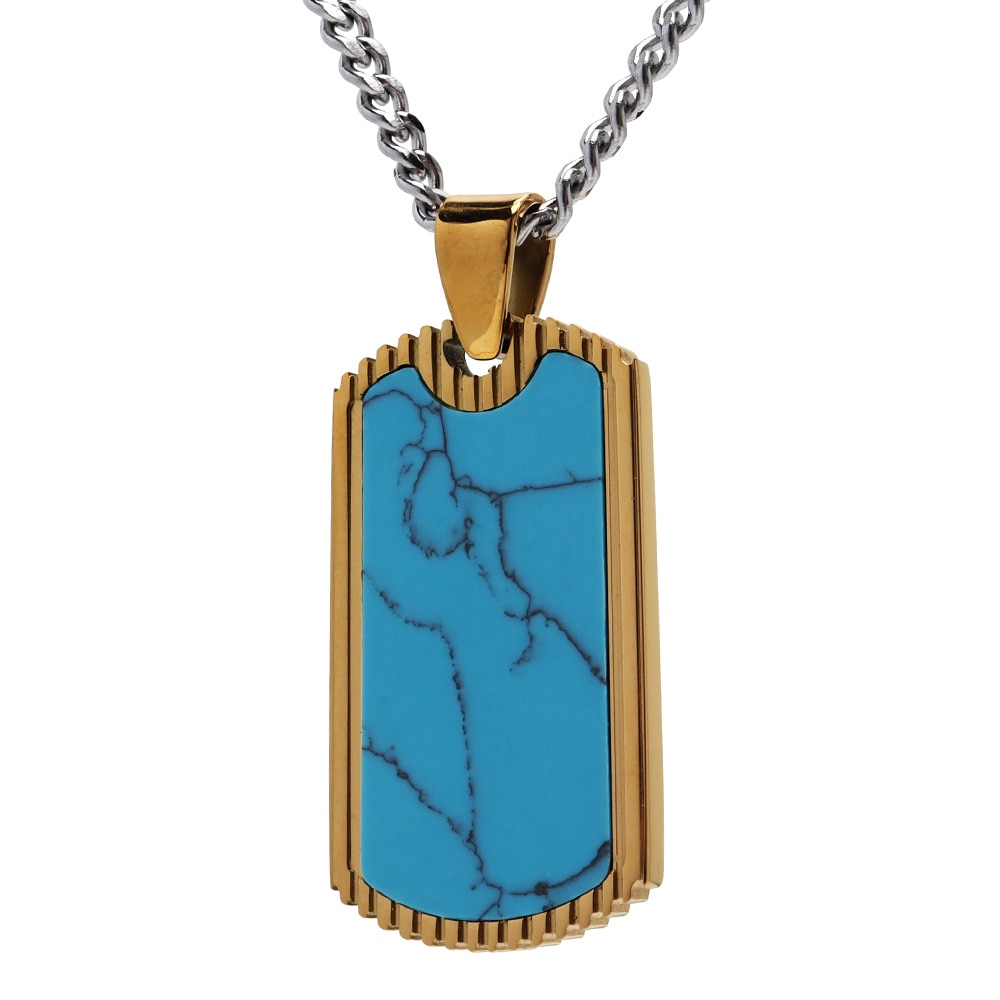 ステンレス ドッグタグネックレス [n833]