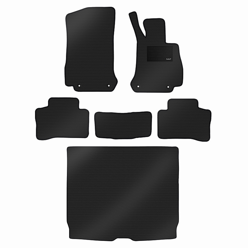 [防水マット]ベンツ GLC X253 フロアマット + トランクマット(ラゲッジマット) [カーボン柄]