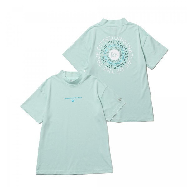 ニューエラ NEW ERA Womens 半袖 ミッドネック Tシャツ Circle OOTTF ビーチキスブルー ゴルフ 14391434