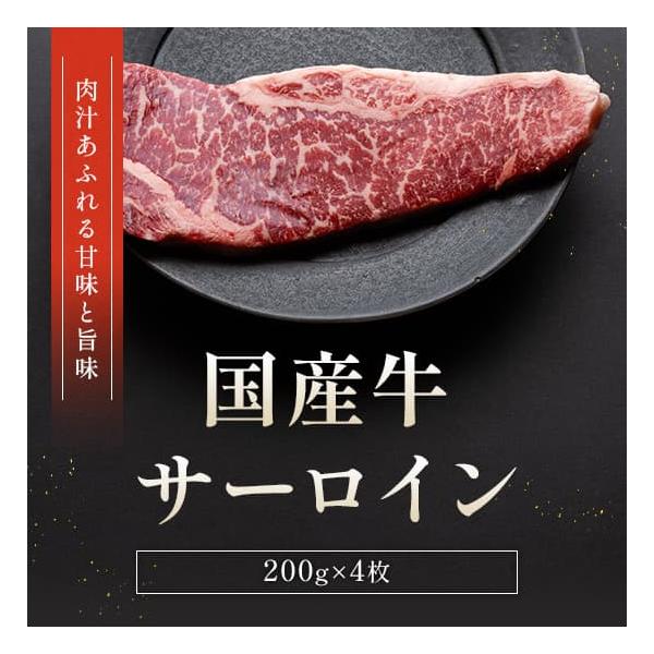 国産牛サーロインステーキ 200g×4枚 / 牛肉 ギフト