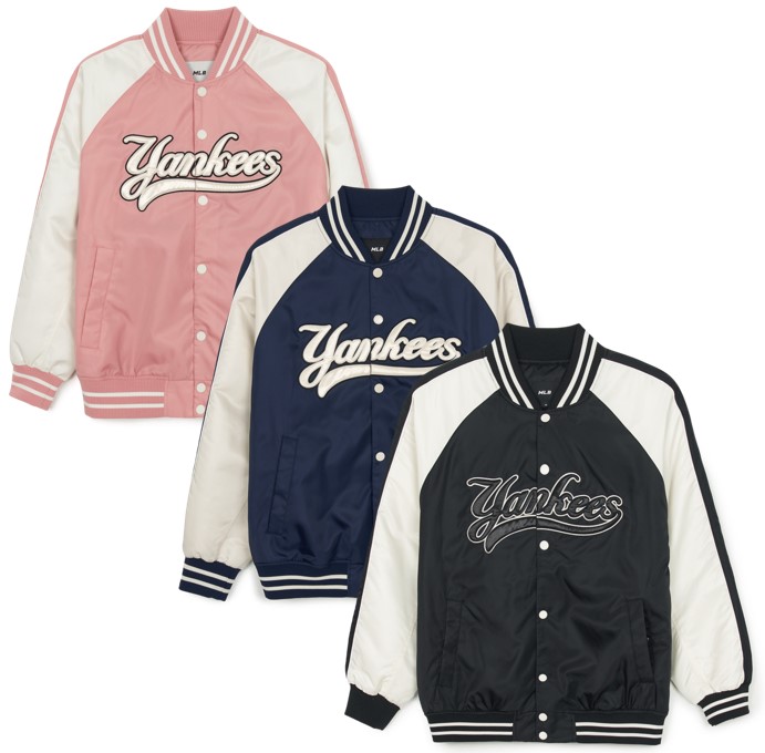 ( NYLON GRAPHIC VARSITY JACKET )