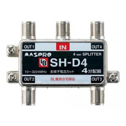 4分配器 BL型(CATV・VU・BS・CS 3224MHz対応) SH-D4