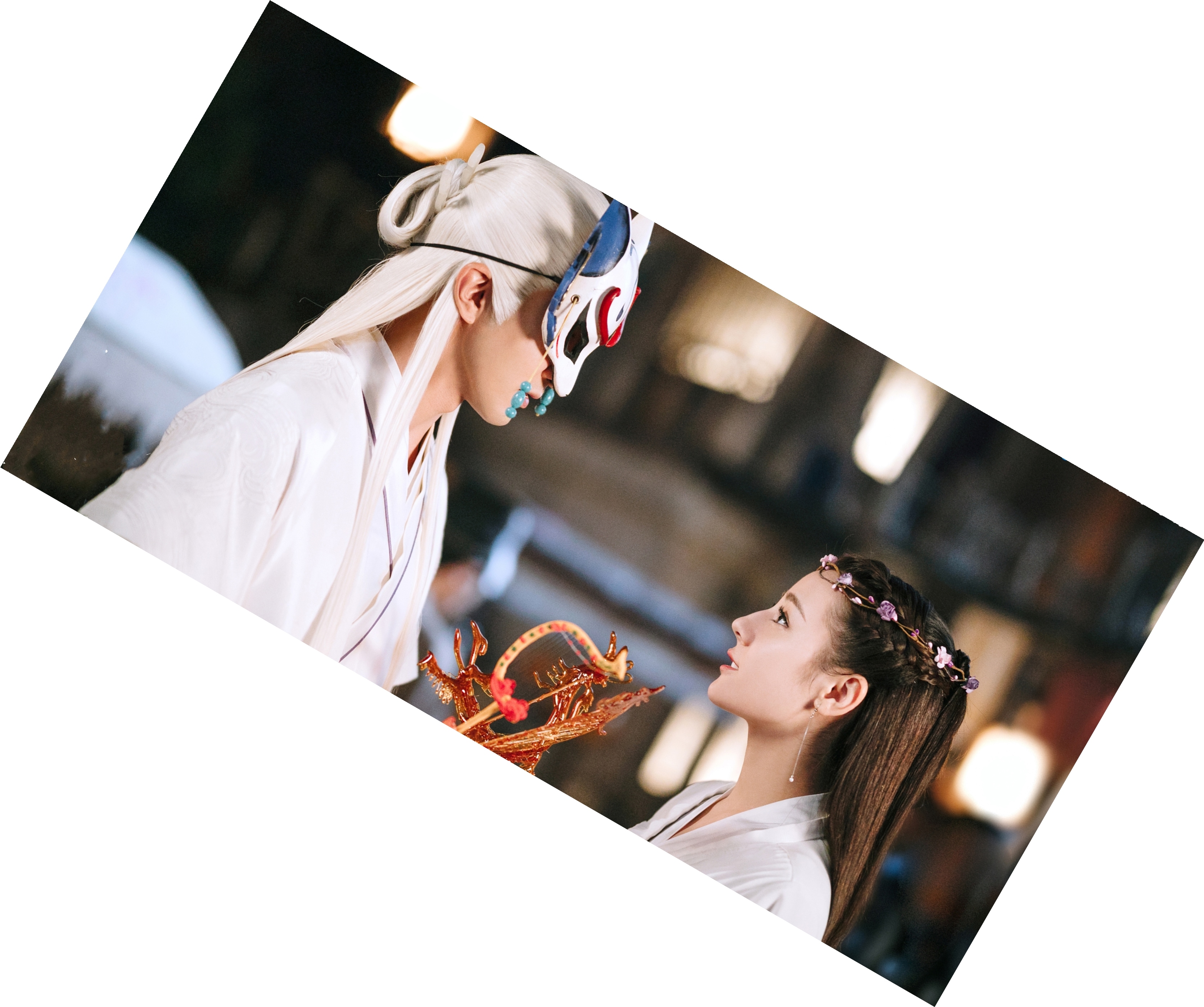 中国ドラマ『夢幻の桃花 三生三世枕上書』鳳九 迪麗熱巴 東華 高偉光 バスタオル 70140cm 仕様11-20