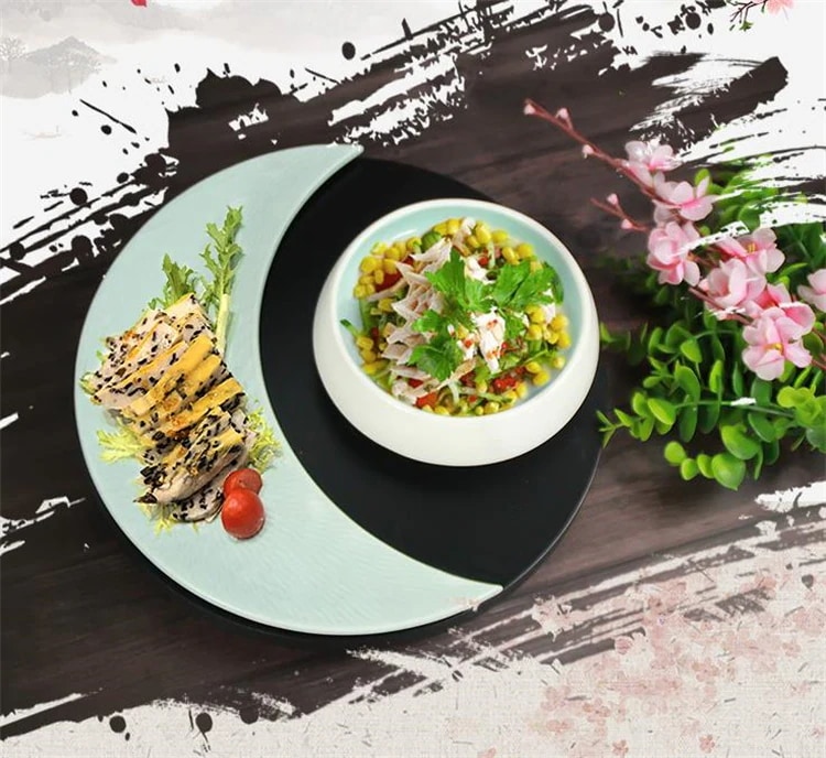 INSスタイル プレート ホテル クリエイティブ プレート セット ムーンプラッターコンビネーション レトロ テーブルウェア 冷菜 スナック