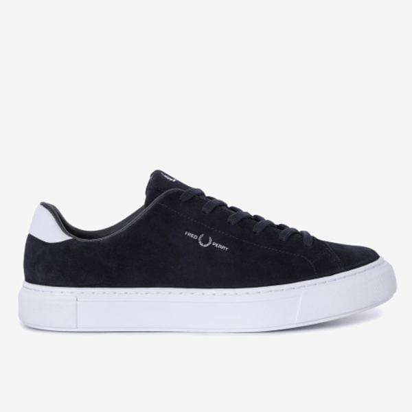 男性 (FRED PERRY) B71 スエード コンテンポラリー ネイビー レザー スニーカー_SFPM2438319_238