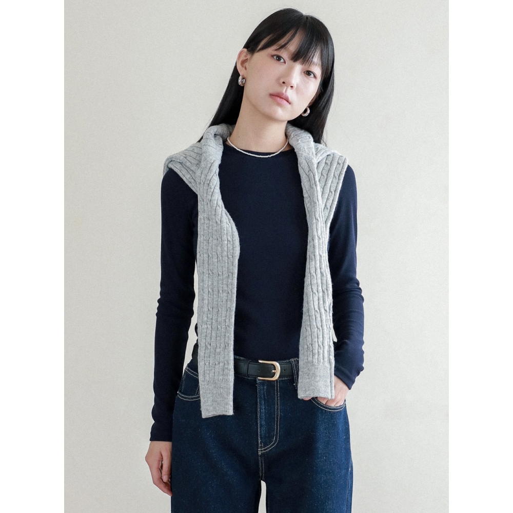 LOSSYROW ロッシーレイヤードロングスリーブ Tシャツネイビー