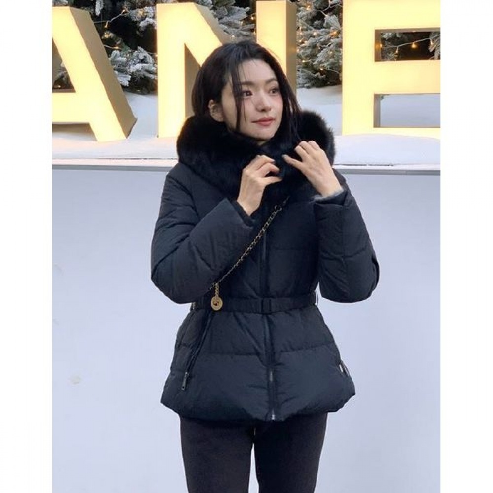 [ヘッジズレディース] 24FW デタッチャブルグースダウンジャンパーブラック HSJU4D782BK