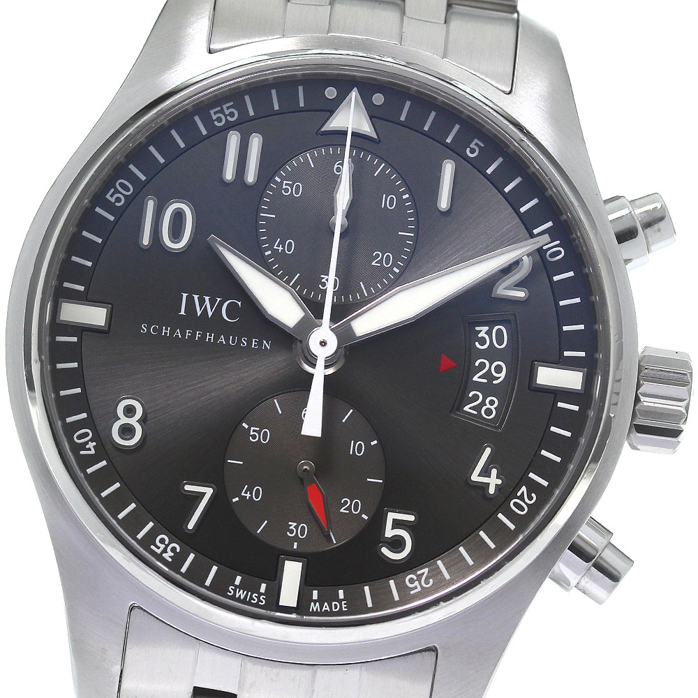 IWC IWC SCHAFFHAUSEN IW387804 パイロットウォッチ スピットファイア クロノグラフ 自動巻き メンズ _826743【中古】