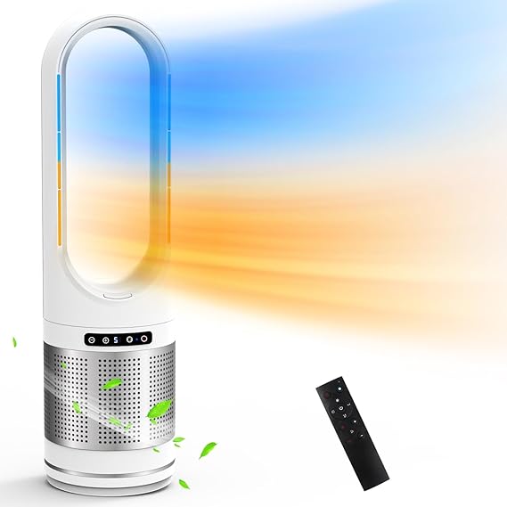 【2024最新進化・冷暖兼用・空気清浄 】セラミックヒーター 暖房器具 省エネ 電気 ファンヒーター 3段温風＆8段送風 100首振り 温度設定 強風＆微風モード 9Hタイマー 静音 DCモーター