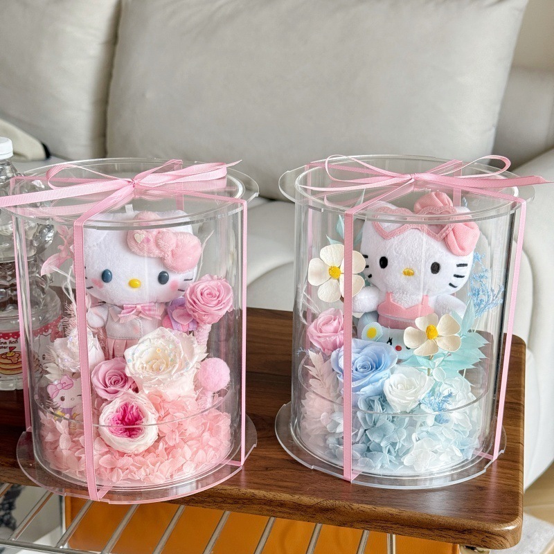 卒業式 入学シーズン 永遠の花 リナベル キティ 人形 バラ ギフトボックス