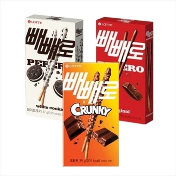 ロッテペペロ混合セット(チョコ10+クランキー10+ホワイトクッキー10)