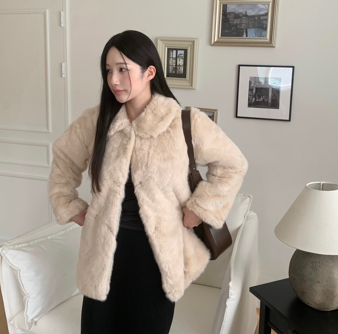 切り 冬 カラー ファー ジャケット ハーフコート シングルジャケット ミンクジャケット