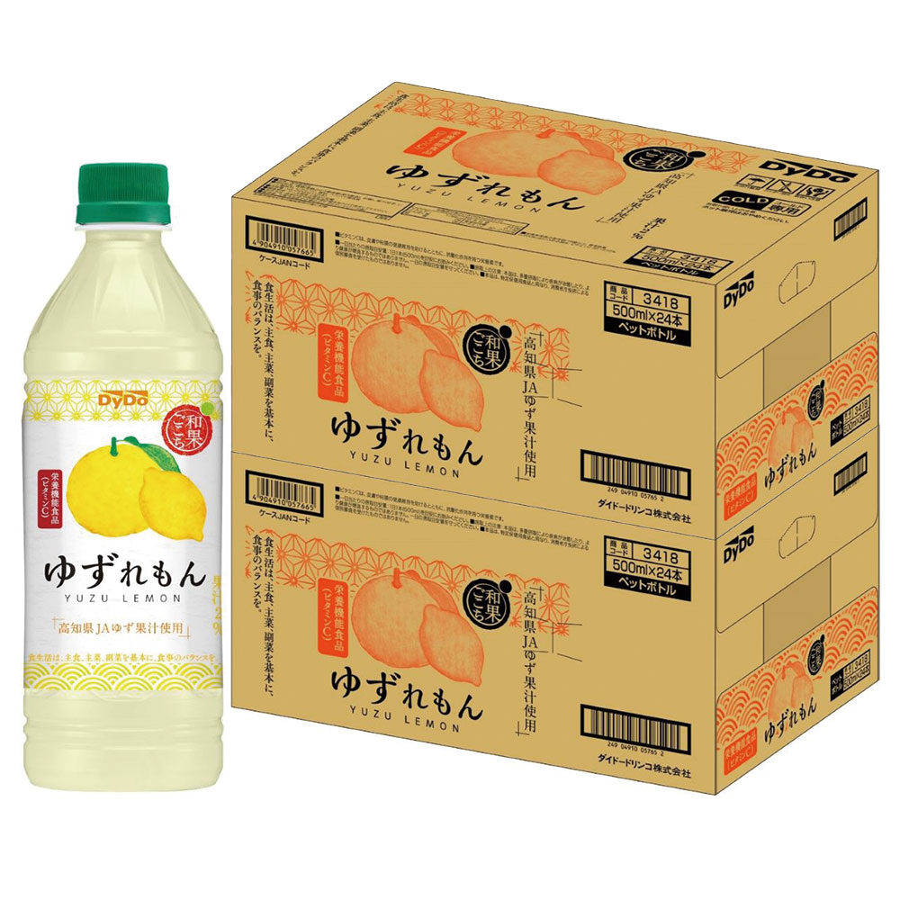 【送料無料】ダイドー 和果ごこち ゆずれもん 500ml2ケース/48本