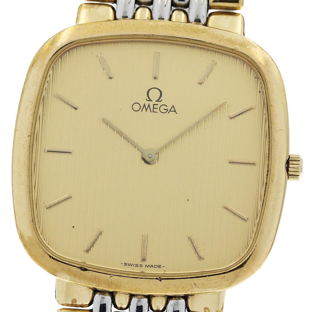 オメガ OMEGA デビル スクエア クォーツ メンズ _952661【中古】