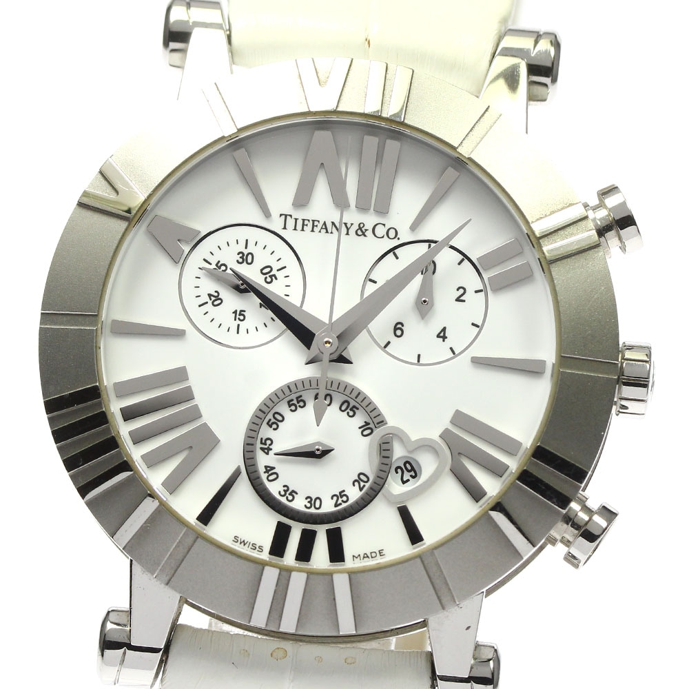 ティファニー TIFFANY&Co. Z1301.32.11A20A71A アトラス クロノグラフ デイト クォーツ レディース 保証書付き_802924【中古】 47,400円