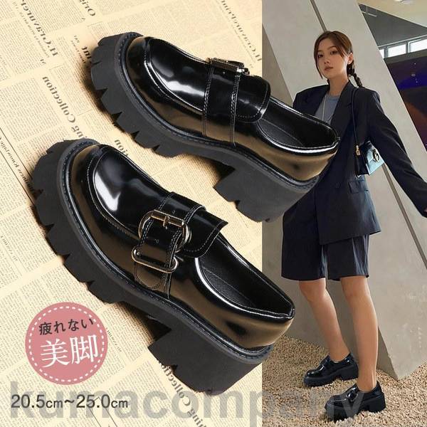 革靴 レディース ローファー 厚底シューズ エナメル ウォーキング 高級 スクール パンプス 女子靴 ローファー スリッポン おしゃれ 学生靴 9,386円