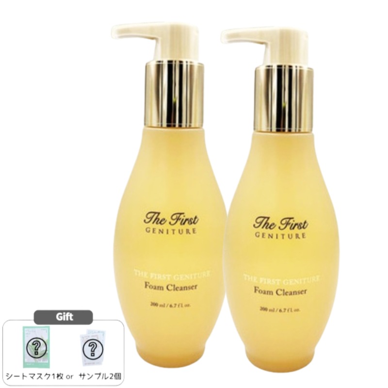 ザファーストジェニチュア フォームクレンザー 200ml×2本セット 濃密泡洗顔 韓国プレミアム洗顔料 弾力ケア