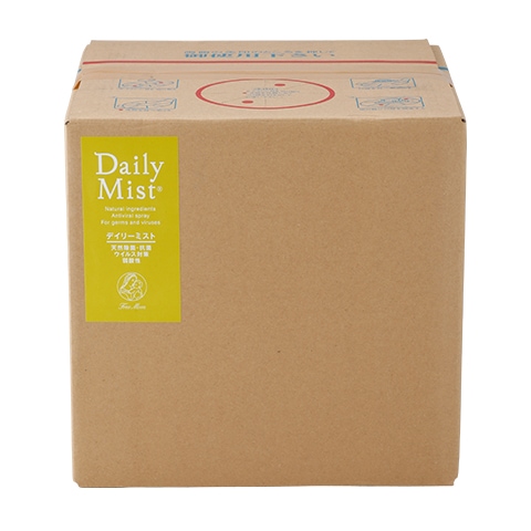 デイリーミスト 業務用 20L 詰替 バロンボックス ウイルス対策 スプレー 除菌 抗菌 天然成分 アルコール フリーマム 【スプレーボトルは付い