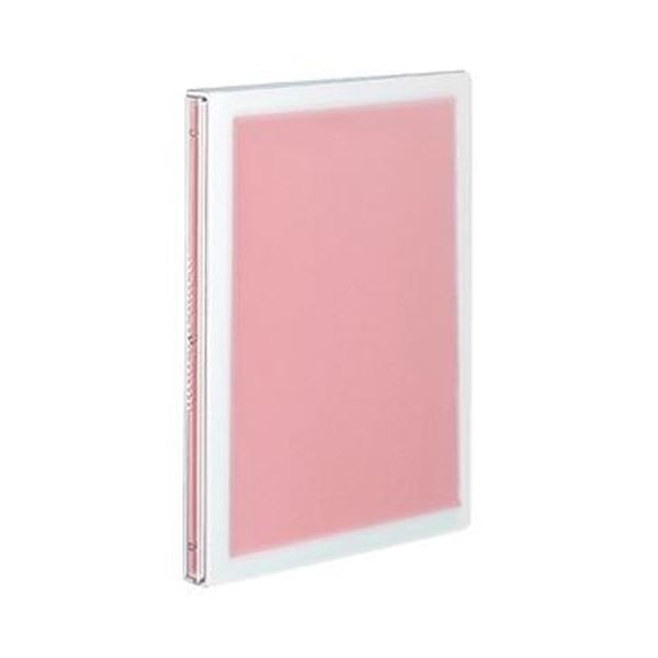 （まとめ）コクヨ スライドバインダー（コロレー）スリムタイプ B5タテ PP表紙 26穴 ピンク ル-PV30P 1セット（6冊）(×3セット)