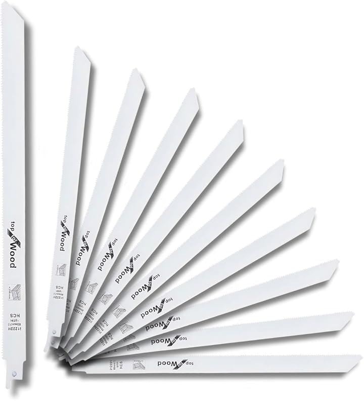 互換 レシプロソー 替刃 セーバーソー 電動 ブレード ノコギリ 電気 解体(木材用 300mm)