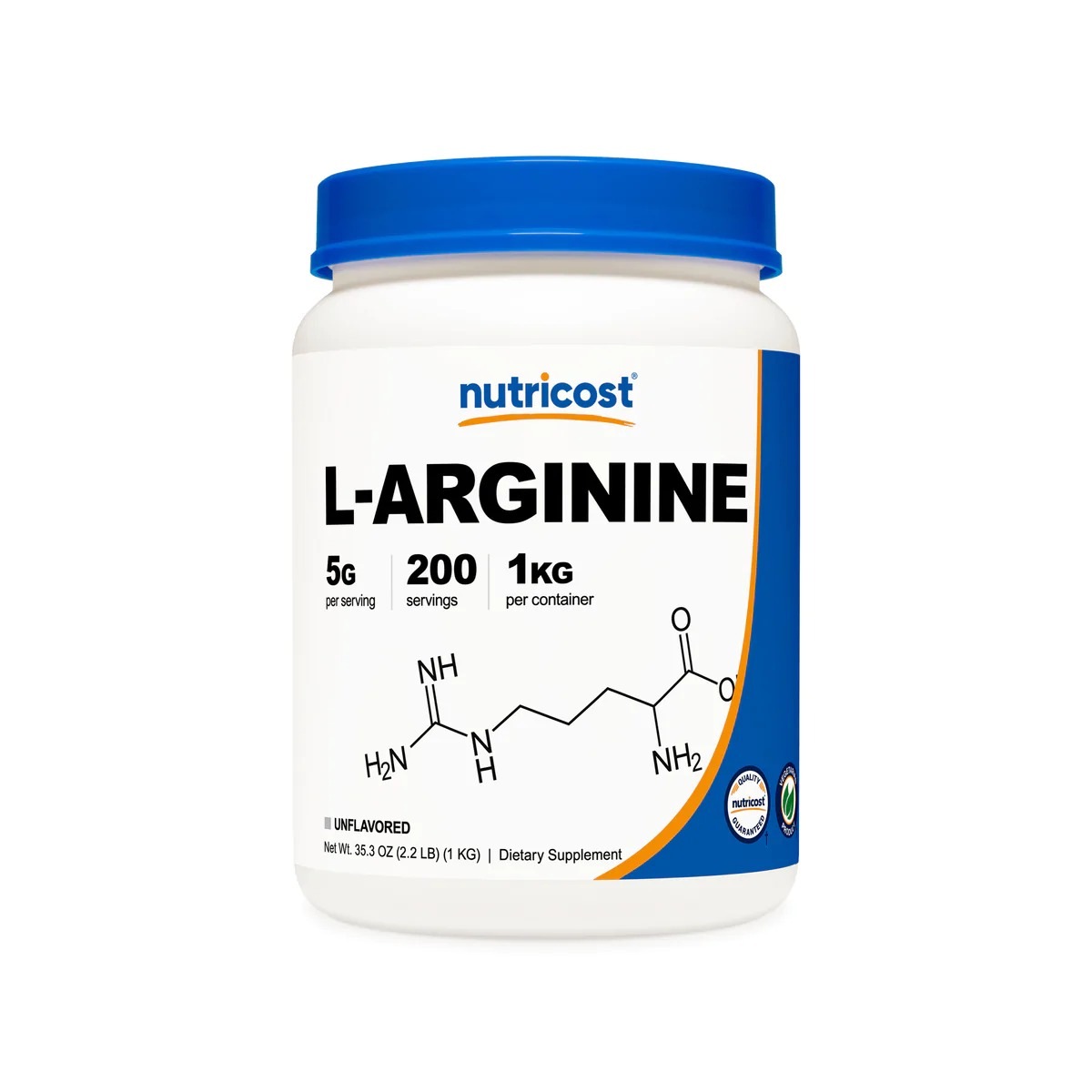 [USA] Nutricost ニュートリコスト L-Arginine Powder 無味 (1 KG)その他