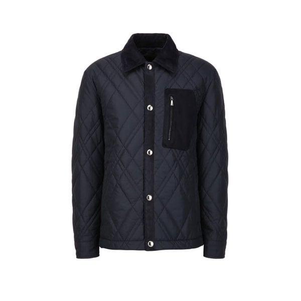 [ハイランダー] ダークネイビープレミアムキルティングシャツ型ジャンパー(DMJU5D104N3)