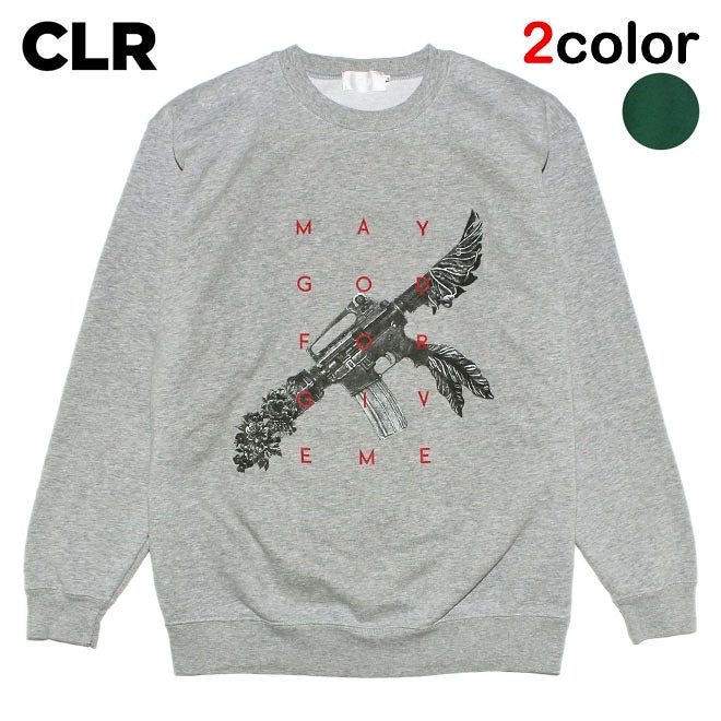 セール シーエルアール スウェット トレーナー メンズ レディース CLR 長袖 クルーネック 丸首 アート グラフィック S-XXLパーカー・トレーナー