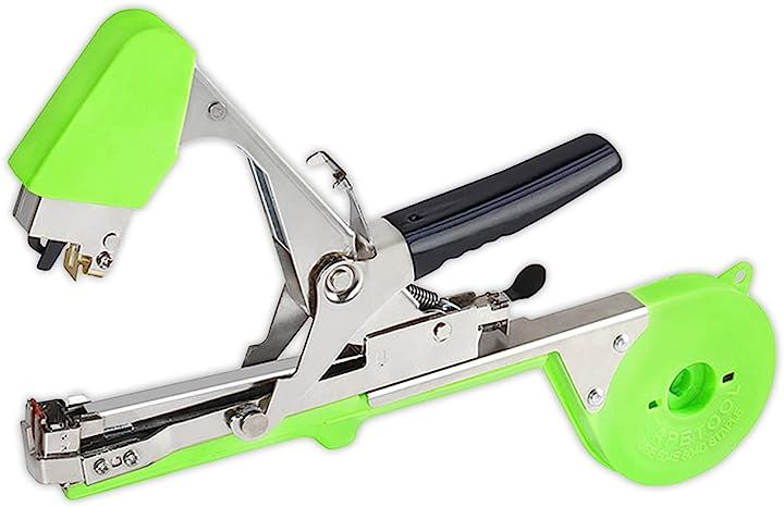 園芸用 誘引 結束機 テープツール ぶどう トマト きゅうり 野菜 農業 工具( グリーン)