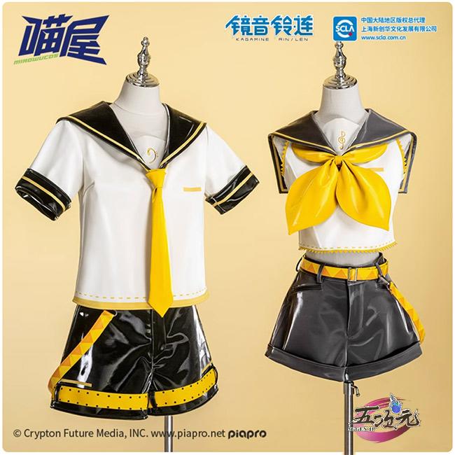 【予約商品】2026新作 Insでも話題に 猫屋小舗　ボーカロイド　鏡音リン・レン　コスチューム　ACT2　コスプレ衣装　変装 仮装　ウィッグ　ヘッドホン　靴　追加可能