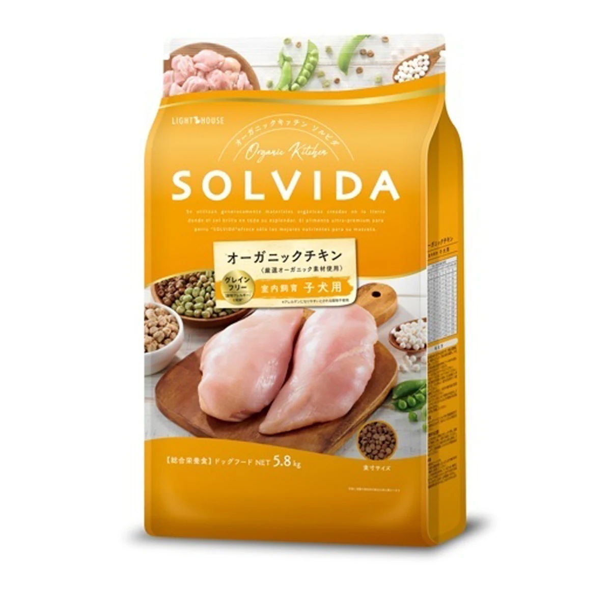 グレインフリー チキン 室内飼育子犬用 5.8kg