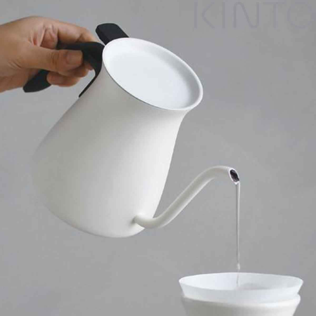 キントー ケトル ホワイト 900ml POUR OVER KETTLE プアオーバーケトル ステンレス KINTO 直火対応 食洗機対応 ステンレスケトル ドリップケトル コーヒーポット