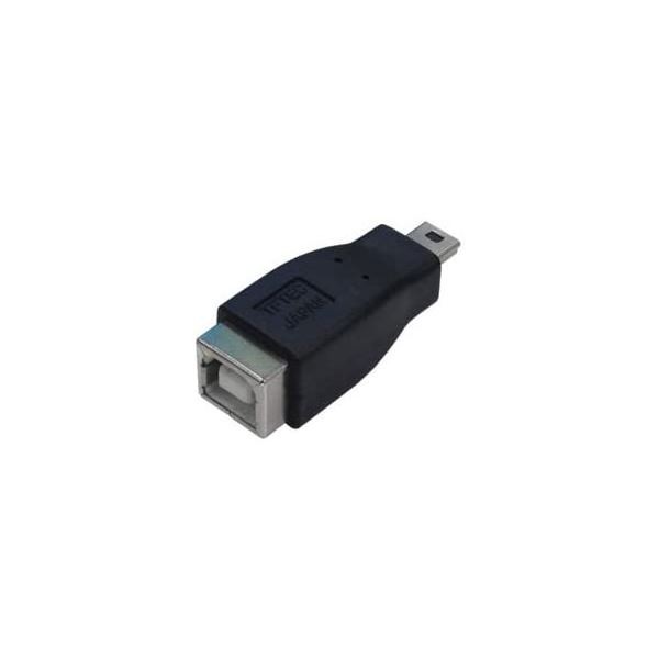 (まとめ)変換名人 変換プラグ USB B(メス)miniUSB(オス) USBBB-M5A(×10セット)