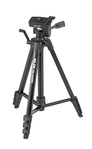 スリック SLIK アルミ三脚 GX 6400 4段伸縮タイプ 全高154cm レバーロック式 3ウ