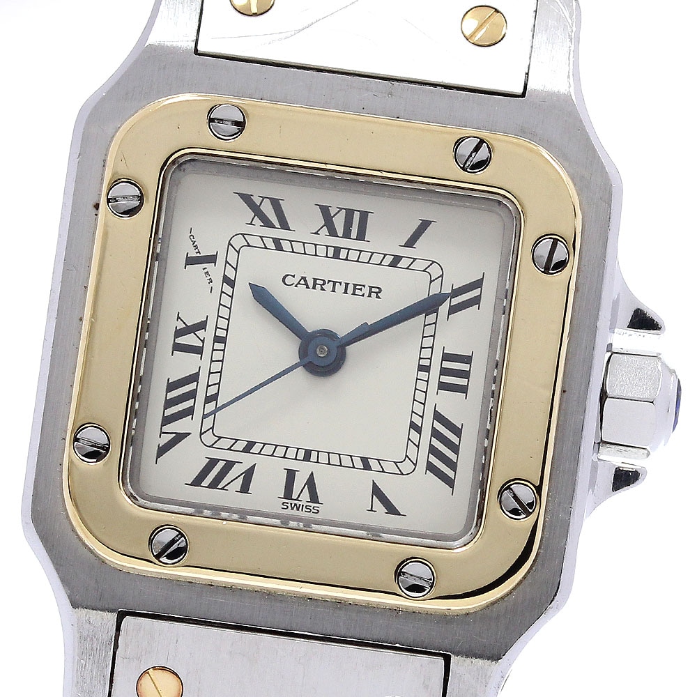 カルティエ CARTIER 82036283 サントスガルベSM 自動巻き レディース _824881【中古】