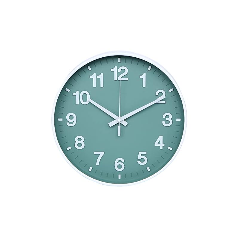 Lihchf 掛け時計 電波時計 静音 連続秒針 立体文字 おしゃれ DΦ30x3cm 壁掛け 北欧 wall clock