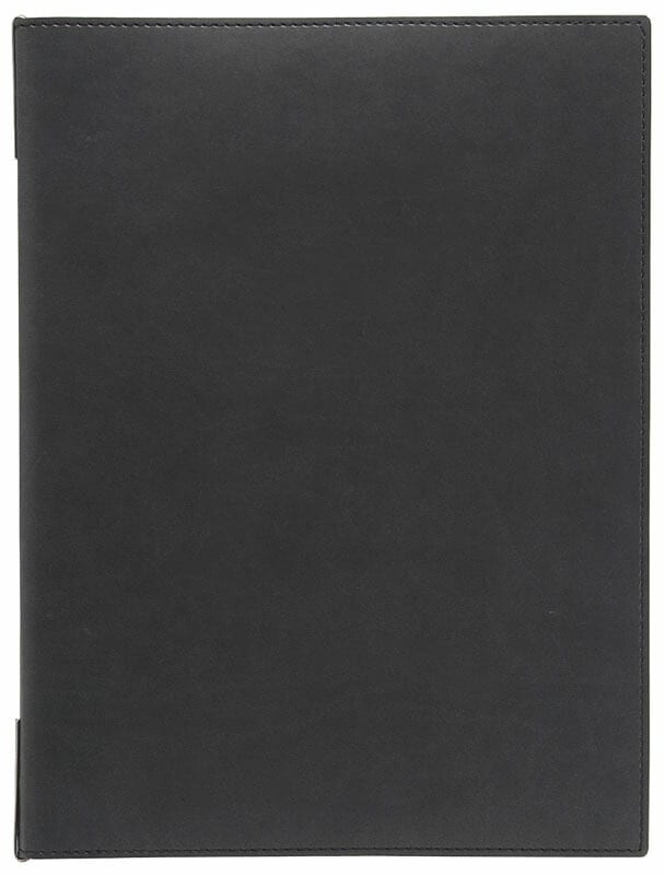 （まとめ買い）シンビ EPU-1 洋風メニューブック ピンタイプ A4/4ページ ブラック [x3]