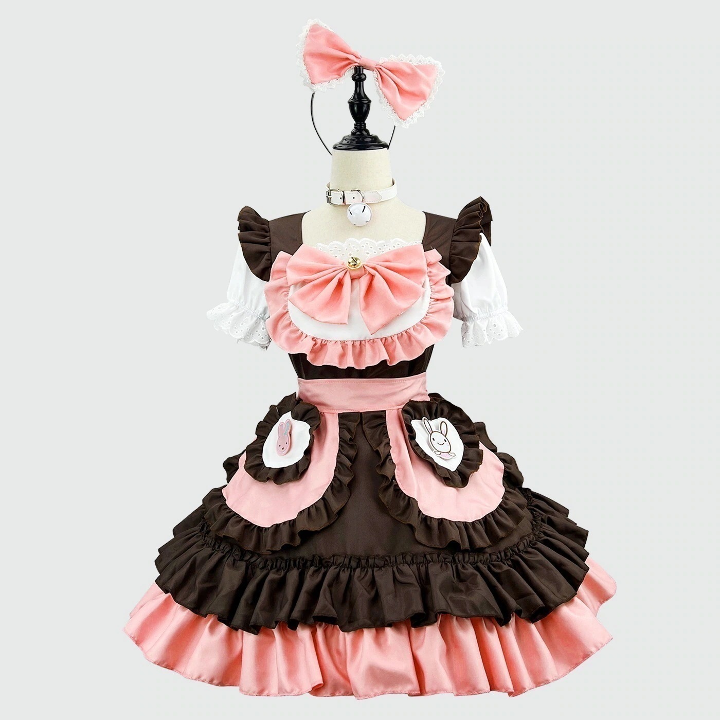 【2025新作】新作うさぎちゃんソフト萌えメイド服可愛い二次元少女lolitaメイド服コスプレ